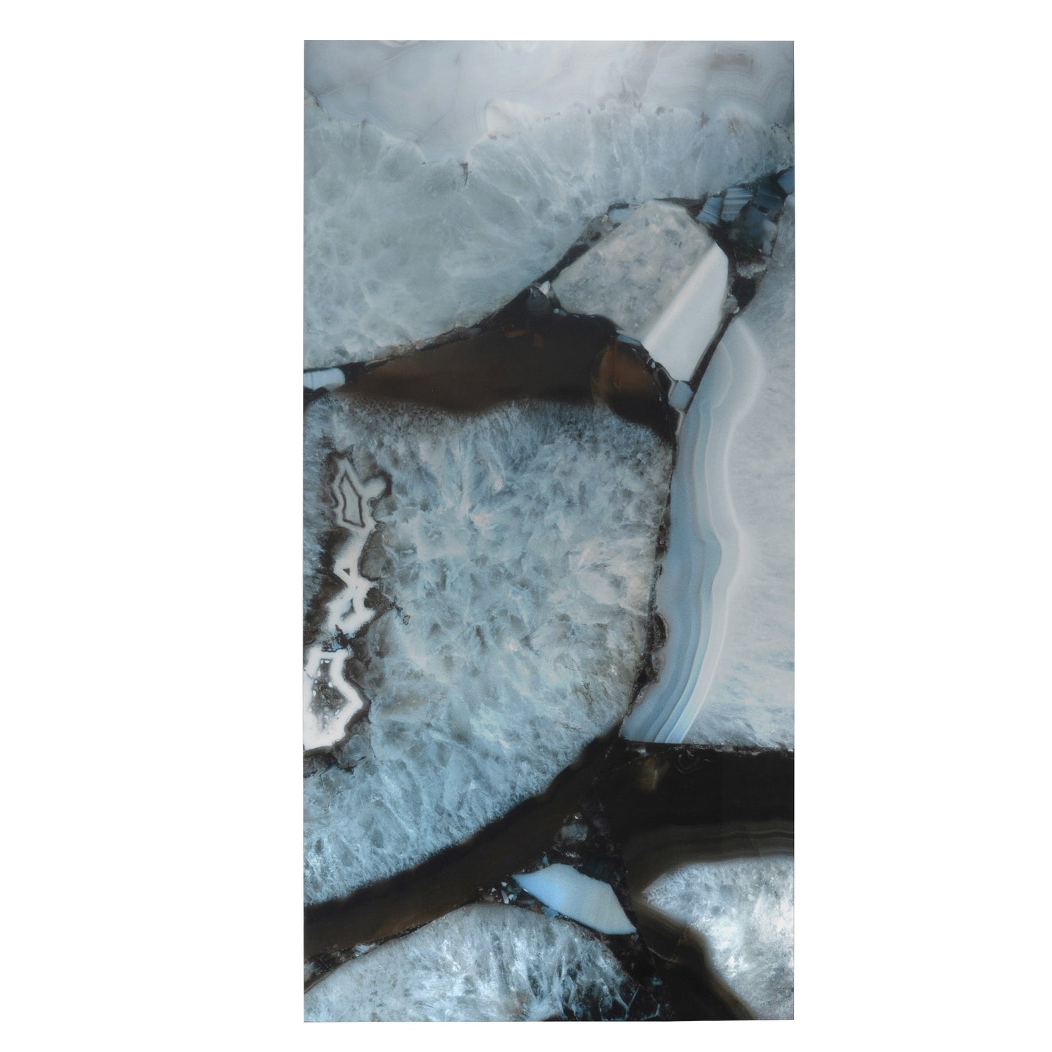Icy Blue 24x48 Lappato Geode Agate Porcelain Large Tile (2 pack, 15.5 sq ft/case)