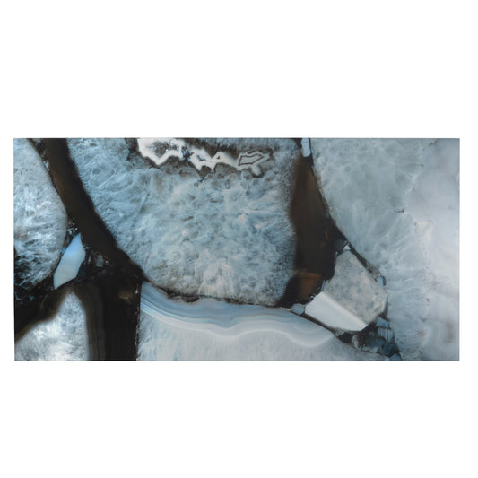 Icy Blue 24x48 Lappato Geode Agate Porcelain Large Tile (2 pack, 15.5 sq ft/case)