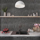 2x2 Splendor Matte Black Mosaic Tile