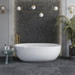 Slate Black 24x48 Matte Porcelain Large Format Tile (2 pack, 15.55 sq ft/case) - Sample
