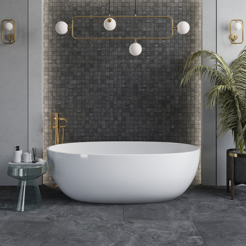 Slate Black 24x48 Matte Porcelain Large Format Tile (2 pack, 15.55 sq ft/case) - Sample