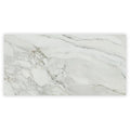 Sample - White with Gray Vein 24x48 Polished Porcelain Large Format Tile (2 pack, 15.42 sq ft/case)