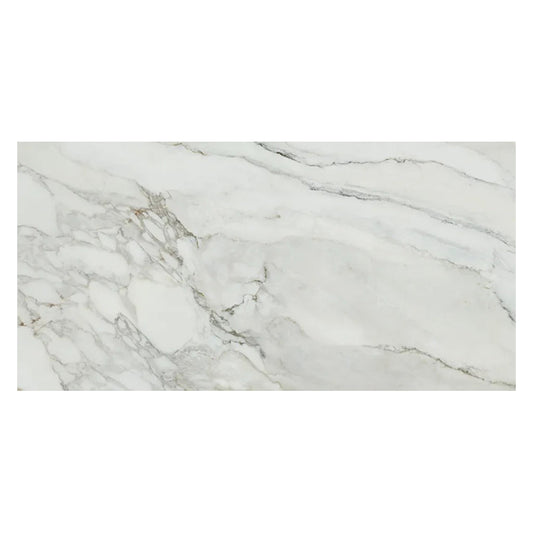 White with Gray Vein 24x48 Matte Porcelain Large Format Tile (2 pack, 15.42 sq ft/case) - Sample
