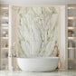 Soft White with Sage Green Vein 24x48 Matte Porcelain Large Format Tile (2 pack, 15.42 sq ft/case)