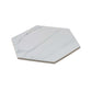White 8x9 Matte Hexagon Porcelain Large Format Tile (24 pack, 9.04 sq ft/case) - Sample