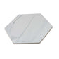 White 8x9 Matte Hexagon Porcelain Large Format Tile (24 pack, 9.04 sq ft/case) - Sample