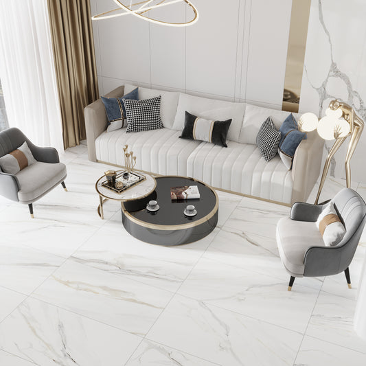 White 24x48 Matte Field Porcelain Tile (2 pack, 15.48 sq ft/case)