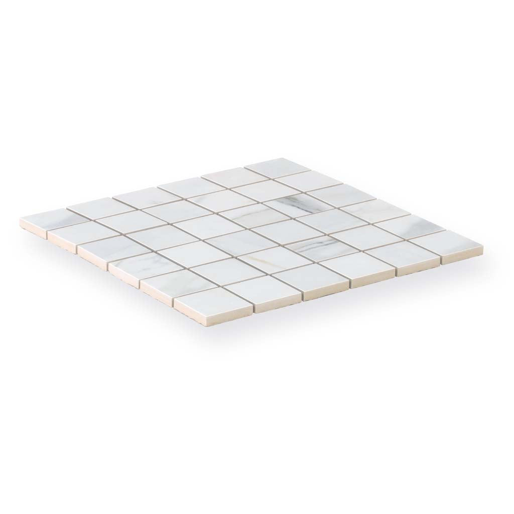 White 12x12 Matte Uniform Square Porcelain Mosaic Tile (11 pack, 10.76 sq ft/case) - Sample