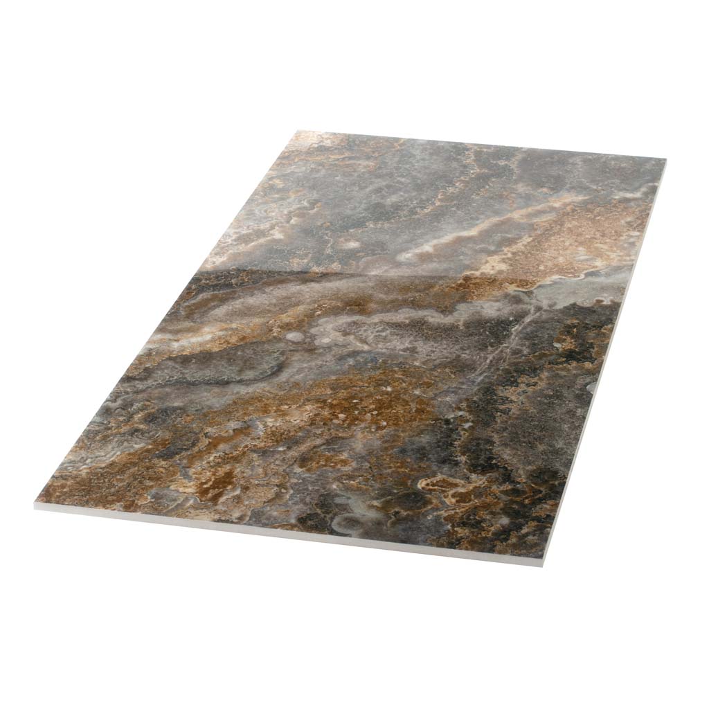 Brown 24x48 Polished Porcelain Large Format Tile (2 pack, 15.55 sq ft/case) - Sample