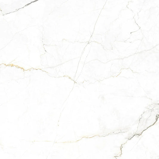 48x48 matte porcelain tile with gray beige marble look and subtle veining for wall and floor