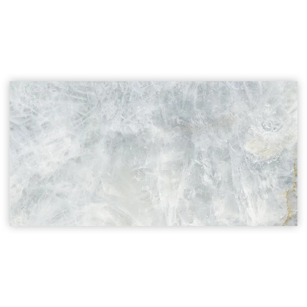 Splendor 23.62 in. x 47.25 in. Lappato Frosted Sky Blue Porcelain Large Format Wall and Floor Tile (15.5 sq ft/case) - 2 Pack