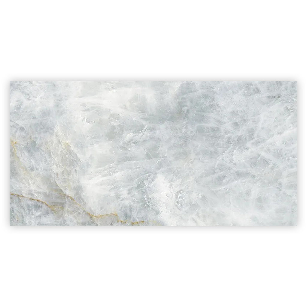 Splendor 23.62 in. x 47.25 in. Lappato Frosted Sky Blue Porcelain Large Format Wall and Floor Tile (15.5 sq ft/case) - 2 Pack