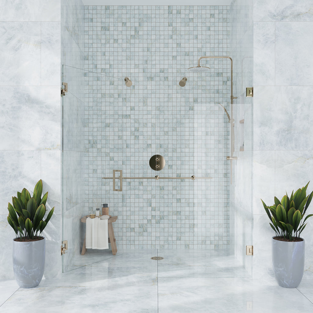 Frosted Sky Blue 12x12 Lappato Square Porcelain Mosaic Tile (5 pack, 4.84 sq ft/case)