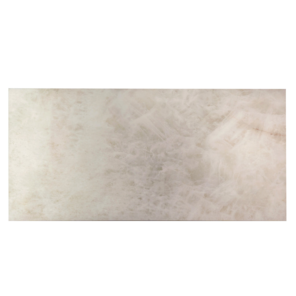 Splendor 23.62 in. x 47.25 in. Lappato Soft Alabaster White Porcelain Large Format Wall and Floor Tile (15.5 sq ft/case) - 2 Pack