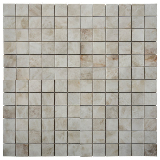 Soft Alabaster White 12x12 Lappato Square Porcelain Mosaic Tile (5 pack, 4.84 sq ft/case) - Sample