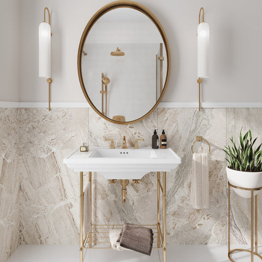 Beige 24x48 Matte Porcelain Large Format Tile (2 pack, 15.5 sq ft/case) - Sample