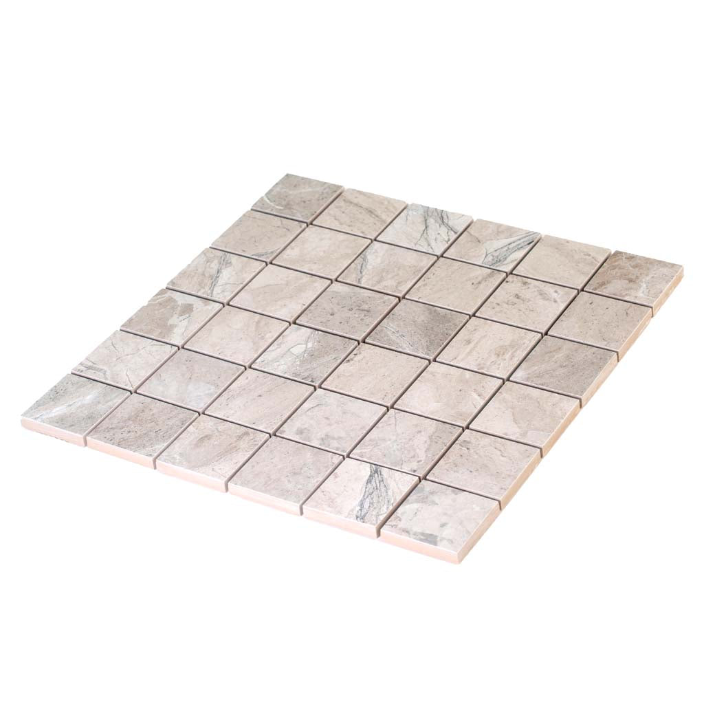 Beige 12x12 Matte Uniform Square Porcelain Mosaic Tile (6 pack, 5.81 sq ft/case) - Sample