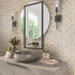 Beige 12x12 Matte Uniform Square Porcelain Mosaic Tile (6 pack, 5.81 sq ft/case) - Sample