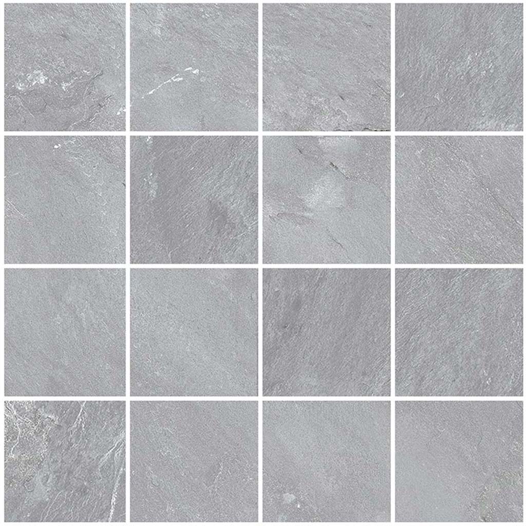 Gray 12x12 Matte Uniform Square Porcelain Mosaic Tile (11 pack, 10.65 sq ft/case) - Sample