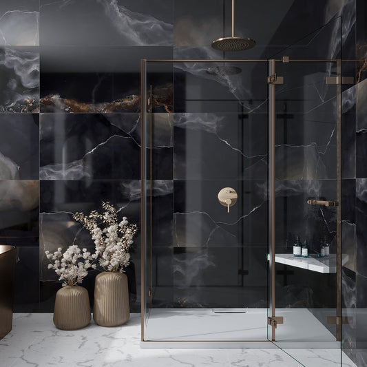 Black 24x48 Lappato Porcelain Large Format Tile (2 pack, 15.5 sq ft/case) - Sample