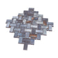 Sample - Blue 12x12 Matte Basketweave Porcelain Mosaic Tile (5 pack, 4.84 sq ft/case)
