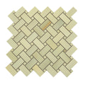 Sample - Celadon Giada 12x12 Lappato Onyx Basketweave Porcelain Mosaic Tile (5 pack, 4.84 sq ft/case)
