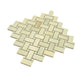 Splendor 12x12 Celadon Giada Porcelain Mosaic Onyx Basketweave Wall and Floor Tile (5 Pack, 4.84 sq ft/case) - Sample