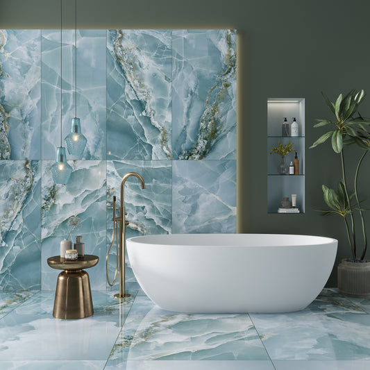 Green 24x48 Lappato Porcelain Large Format Tile (2 pack, 15.5 sq ft/case)