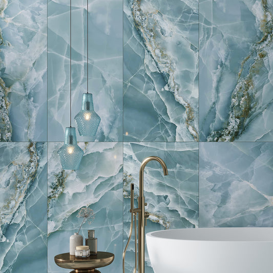 Splendor Green 24x48 Lappato Porcelain Large Format Tile (2 pack, 15.5 sq ft/case)