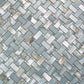 5 pack Splendor 11.81 in. x 11.81 in. Matte Green Porcelain Mosaic Wall and Floor Tile (4.84 sq ft/case) - Sample