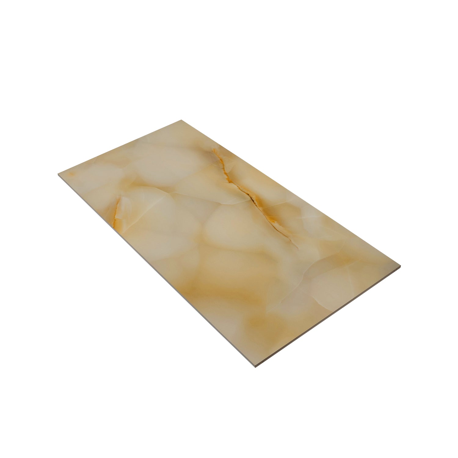 Splendor 24x48 Miele Porcelain Large Format Onyx Wall and Floor Tile (2 Pack, 15.5 sq ft/case) - Sample