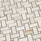 Splendor 12x12 Perla Porcelain Mosaic Onyx Basketweave Wall and Floor Tile (5 Pack, 4.84 sq ft/case) - Sample