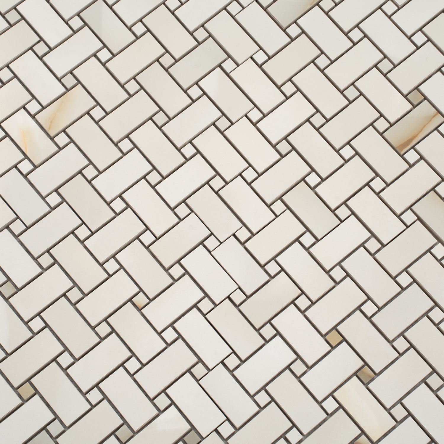 Perla 12x12 Lappato Onyx Basketweave Porcelain Mosaic Tile (5 pack, 4.84 sq ft/case)