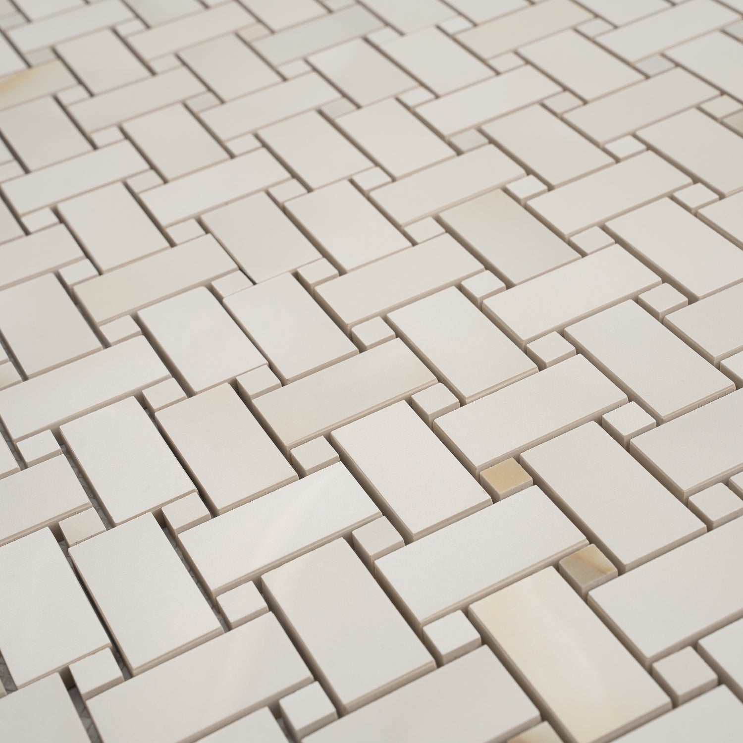 Perla 12x12 Lappato Onyx Basketweave Porcelain Mosaic Tile (5 pack, 4.84 sq ft/case)
