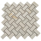Splendor 12x12 Perla Porcelain Mosaic Onyx Basketweave Wall and Floor Tile (5 Pack, 4.84 sq ft/case) - Sample