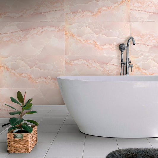 24x48 Splendor Lappato Pink Rectangular Tile