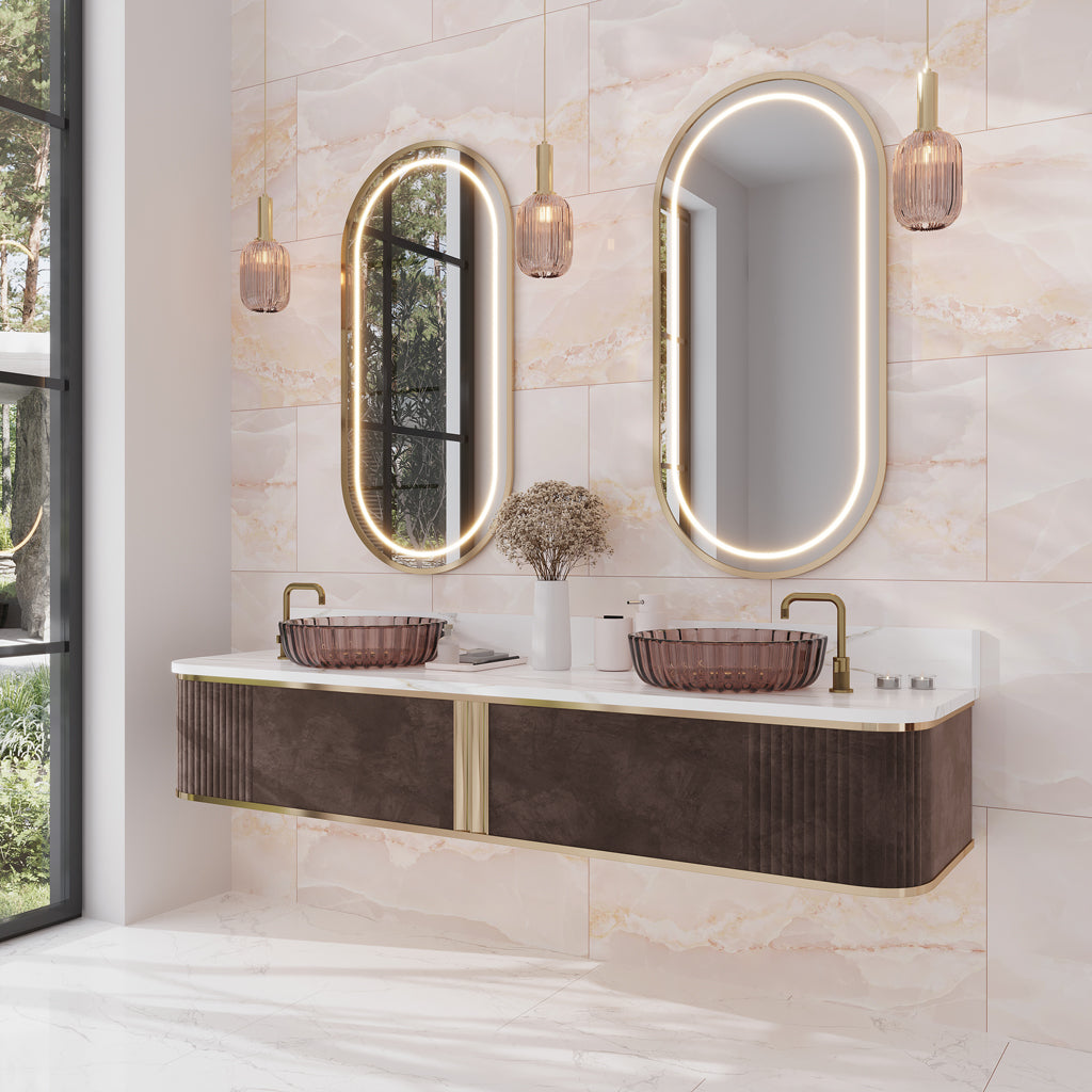 Crepe Pink 24x48 Lappato Porcelain Large Format Tile (2 pack, 15.5 sq ft/case) - Sample