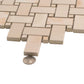 Crepe Pink 12x12 Matte Basketweave Porcelain Mosaic Tile (5 pack, 4.84 sq ft/case) - Sample