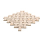 Crepe Pink 12x12 Matte Basketweave Porcelain Mosaic Tile (5 pack, 4.84 sq ft/case) - Sample