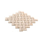 Crepe Pink 12x12 Matte Basketweave Porcelain Mosaic Tile (5 pack, 4.84 sq ft/case) - Sample