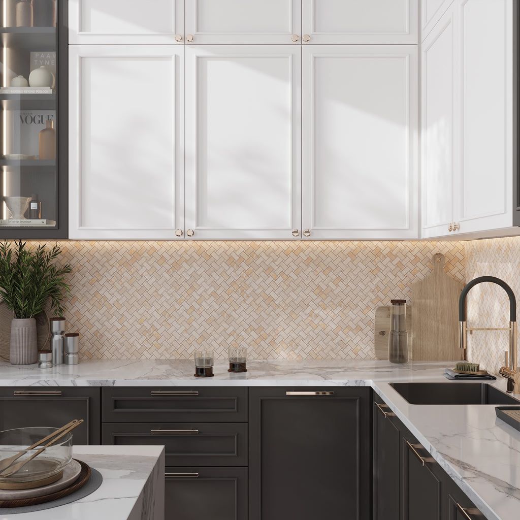 Crepe Pink 12x12 Matte Basketweave Porcelain Mosaic Tile (5 pack, 4.84 sq ft/case) - Sample