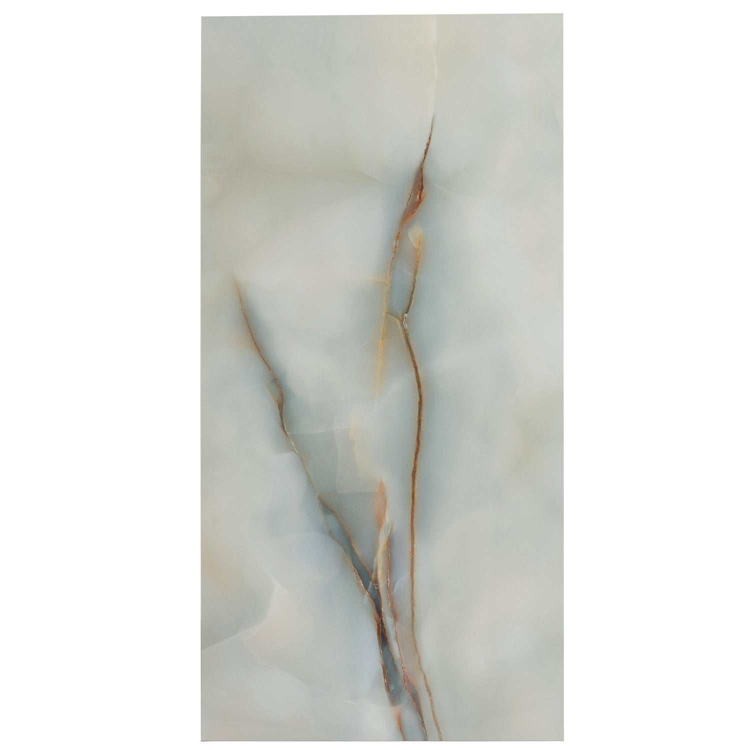 Splendor 24x48 Turchese Porcelain Large Format Onyx Wall and Floor Tile (2 Pack, 15.5 sq ft/case) - Sample