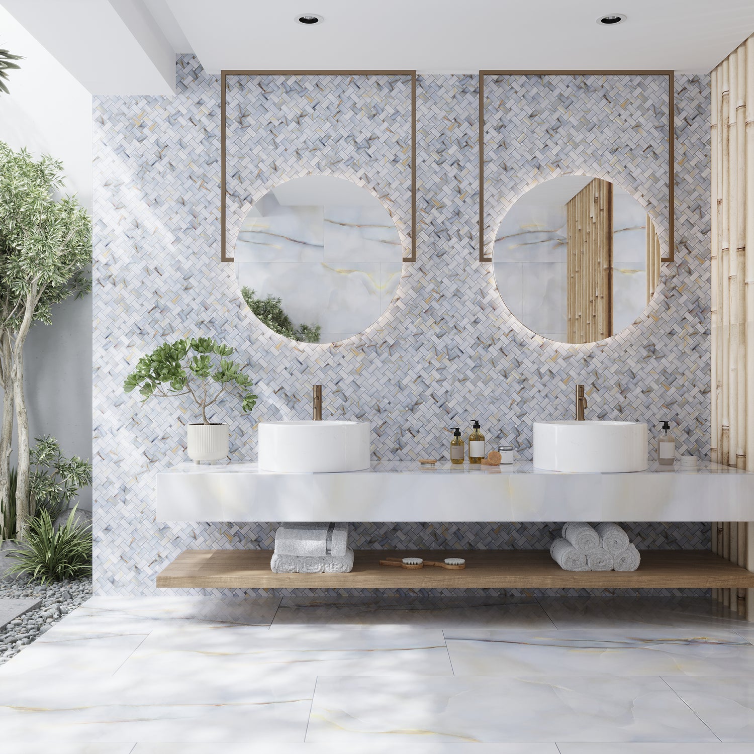 Turchese 24x48 Lappato Onyx Porcelain Large Tile (2 pack, 15.5 sq ft/case)