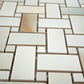 Splendor 12x12 Turchese Porcelain Mosaic Onyx Basketweave Wall and Floor Tile (5 Pack, 4.84 sq ft/case) - Sample