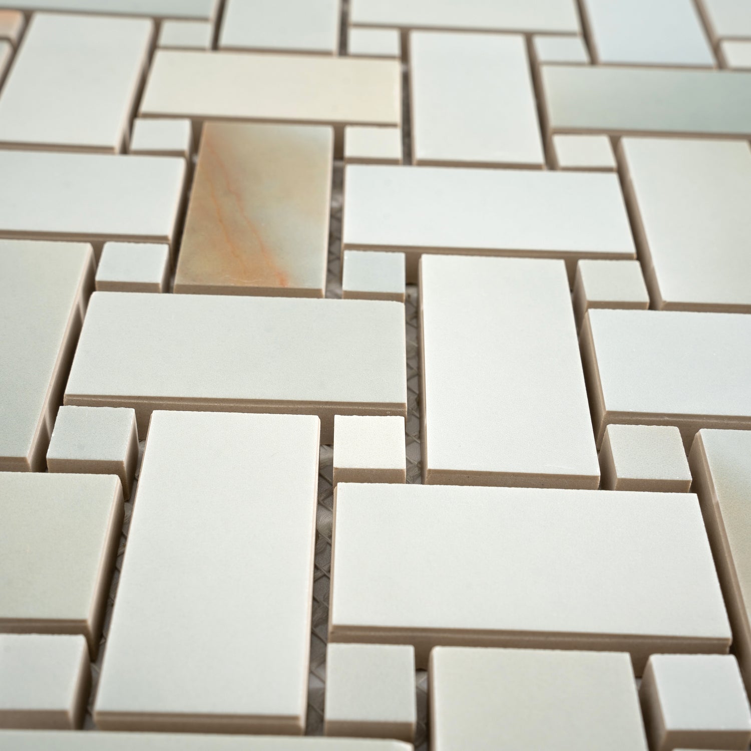 Splendor 12x12 Turchese Porcelain Mosaic Onyx Basketweave Wall and Floor Tile (5 Pack, 4.84 sq ft/case) - Sample