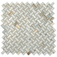 Splendor 12x12 Turchese Porcelain Mosaic Onyx Basketweave Wall and Floor Tile (5 Pack, 4.84 sq ft/case) - Sample