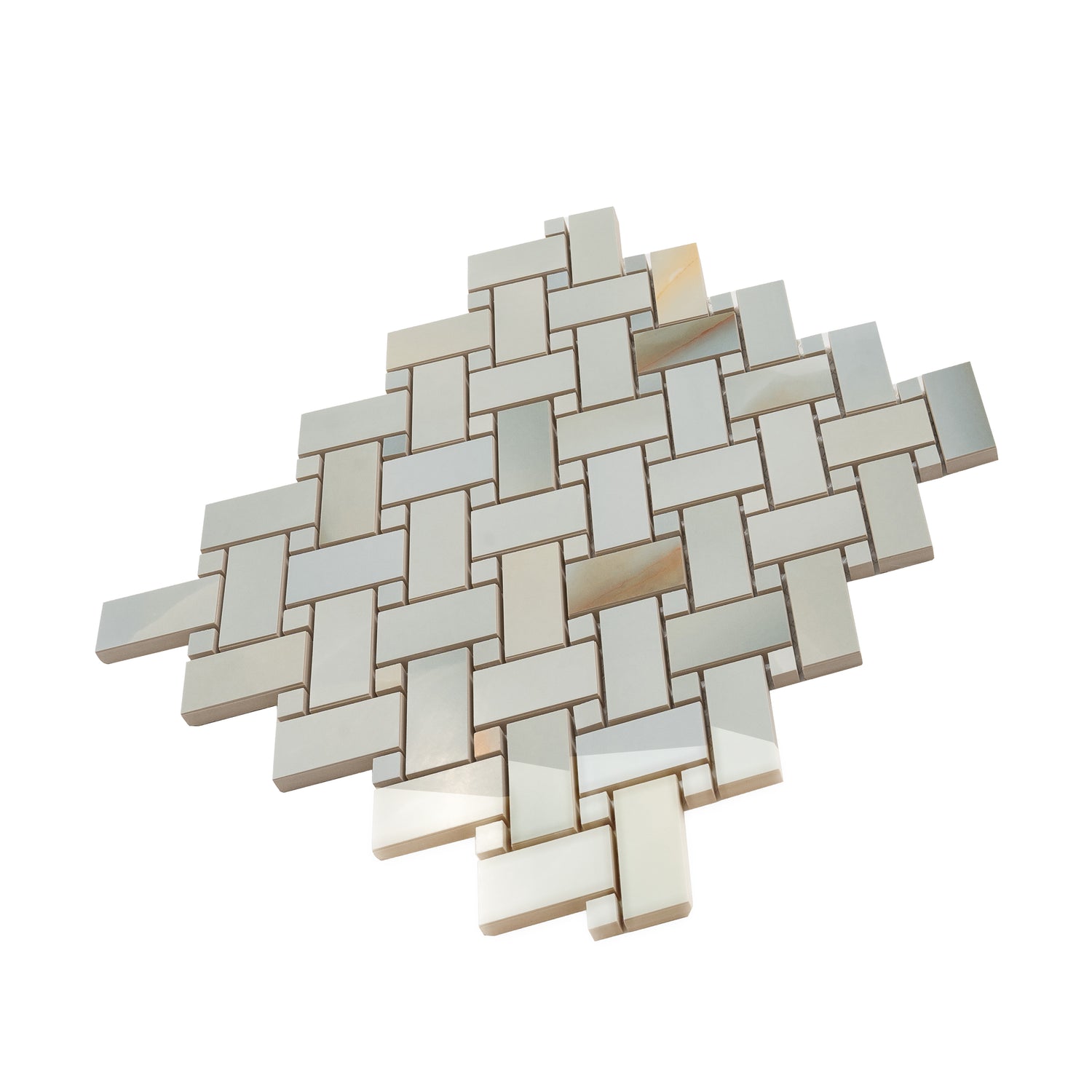 Turchese 12x12 Lappato Onyx Basketweave Porcelain Mosaic Tile (5 pack, 4.84 sq ft/case)