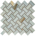 Sample - Turchese 12x12 Lappato Onyx Basketweave Porcelain Mosaic Tile (5 pack, 4.84 sq ft/case)