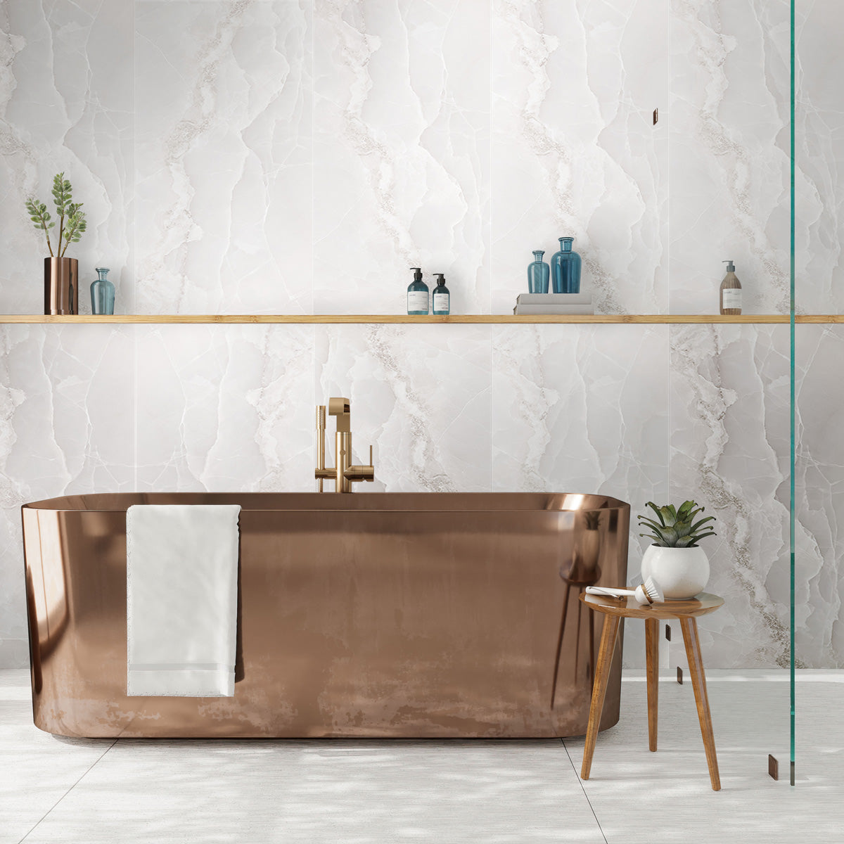 Alabaster White 24x48 Lappato Porcelain Large Format Tile (10 Cases, 155 sqft/Pallet)