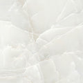 Alabaster white 36x36 inch lappato porcelain tile with subtle white veining and smooth polished finish